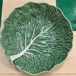 Bordallo Pinheiro serving bowl and salad/dessert plates